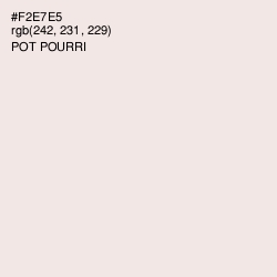 #F2E7E5 - Pot Pourri Color Image